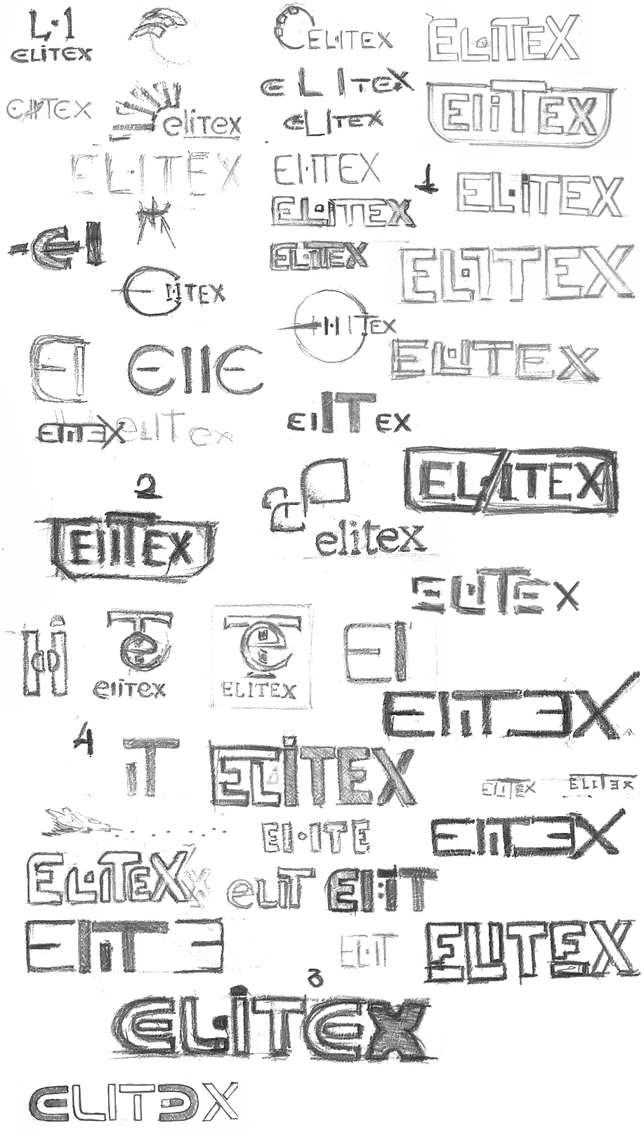 Эскизы логотипа elitex