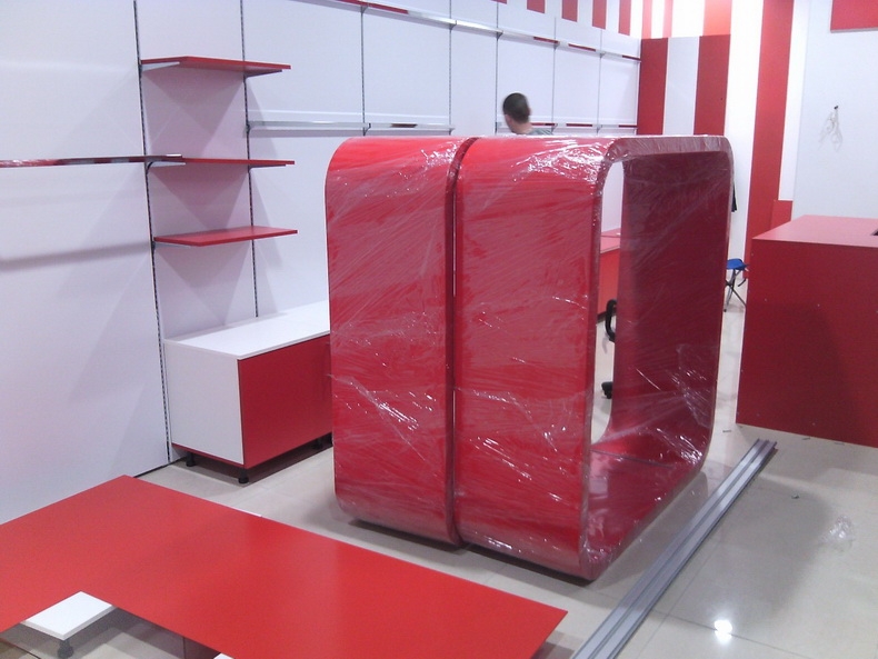 Сборка авторской мебели для магазина 