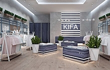 Дизайн интерьера магазина одежды «KIFA»  в торговом центре Citi center