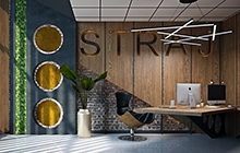 Дизайн интерьера офиса компании STRAJ