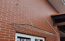 Козырьки из закаленного стекла
